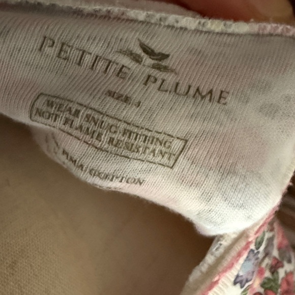 Girls PETITE PLUME Pink Floral Pajama Set Size 5 - Picture 2 of 8